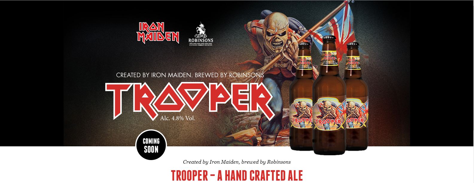 The trooper cerveza de iron maide